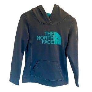 The North Face Navy Teal Hoodie Extra Small